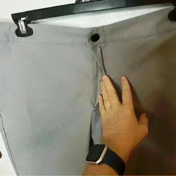 Banana Republic Pants Straight Leg Lightweight Men 38x30 Gray Casual Performance - Picture 4 of 10